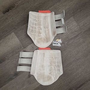 Closed Breathable Mesh Front & Hind Boots, velcro *gc/vgc, clean, stains, mnr edge rubs, hairy velcro