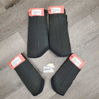 Closed Neoprene Front & Hind Boot, velcro *gc, rip, clean, hairy, faded? rubs, pilly edges, velcro: fluffy & threads
