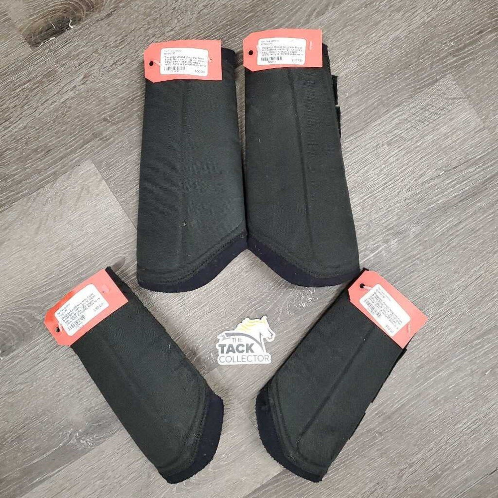 Closed Neoprene Front & Hind Boot, velcro *gc, rip, clean, hairy, faded? rubs, pilly edges, velcro: fluffy & threads