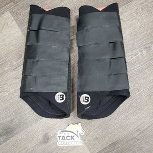 Closed Neoprene Front & Hind Boot, velcro *gc, rip, clean, hairy, faded? rubs, pilly edges, velcro: fluffy & threads