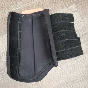 Closed Neoprene Front & Hind Boot, velcro *gc, rip, clean, hairy, faded? rubs, pilly edges, velcro: fluffy & threads