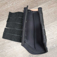 Closed Neoprene Front & Hind Boot, velcro *gc, rip, clean, hairy, faded? rubs, pilly edges, velcro: fluffy & threads