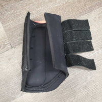Closed Neoprene Front & Hind Boot, velcro *gc, rip, clean, hairy, faded? rubs, pilly edges, velcro: fluffy & threads