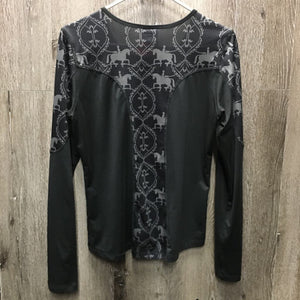 LS Sun Shirt, Mesh Back & Sleeves *vgc, mnr seam rubs, older