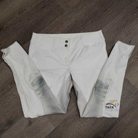 Full Seat Breeches *gc, stains, seam puckers, older, stained seat & legs
