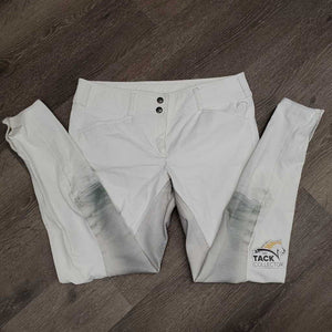 Full Seat Breeches *gc, stains, seam puckers, older, stained seat & legs