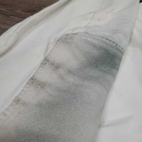 Full Seat Breeches *gc, stains, seam puckers, older, stained seat & legs
