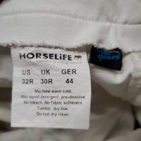 Full Seat Breeches *gc, stains, seam puckers, older, stained seat & legs
