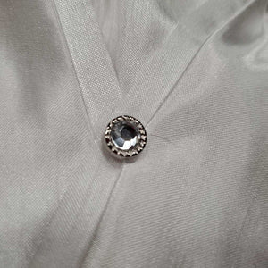 Dressage Stock Tie, attached velcro collar, xsm brooch *vgc, mnr seam puckers & rubs