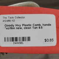 Hvy Plastic Comb, handle *xc/like new, clean