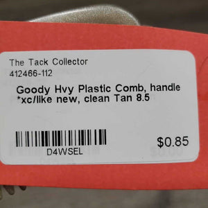 Hvy Plastic Comb, handle *xc/like new, clean