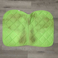 Quilt Jumper Saddle Pad *gc, dirty, stained, hair, cut tabs
