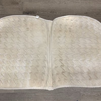 Quilt Jumper Saddle Pad *gc, dirt, stains, rubs, dingy, threads, mnr hair, cut tabs