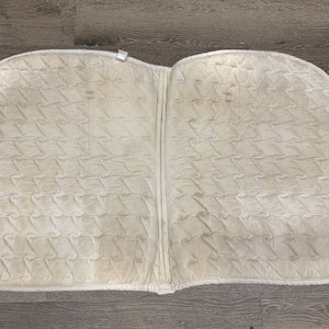 Quilt Jumper Saddle Pad *gc, dirt, stains, rubs, dingy, threads, mnr hair, cut tabs