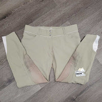 Euroseat Breeches *gc/fair, pulled seat seam, v.stained seat & legs, curled inside, knees: unstitched & pilly
