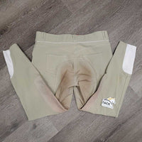Euroseat Breeches *gc/fair, pulled seat seam, v.stained seat & legs, curled inside, knees: unstitched & pilly
