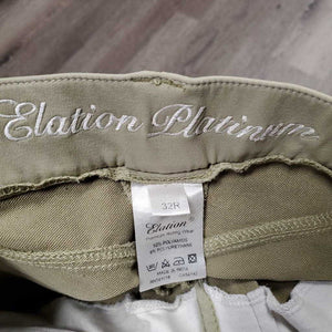 Euroseat Breeches *gc/fair, pulled seat seam, v.stained seat & legs, curled inside, knees: unstitched & pilly