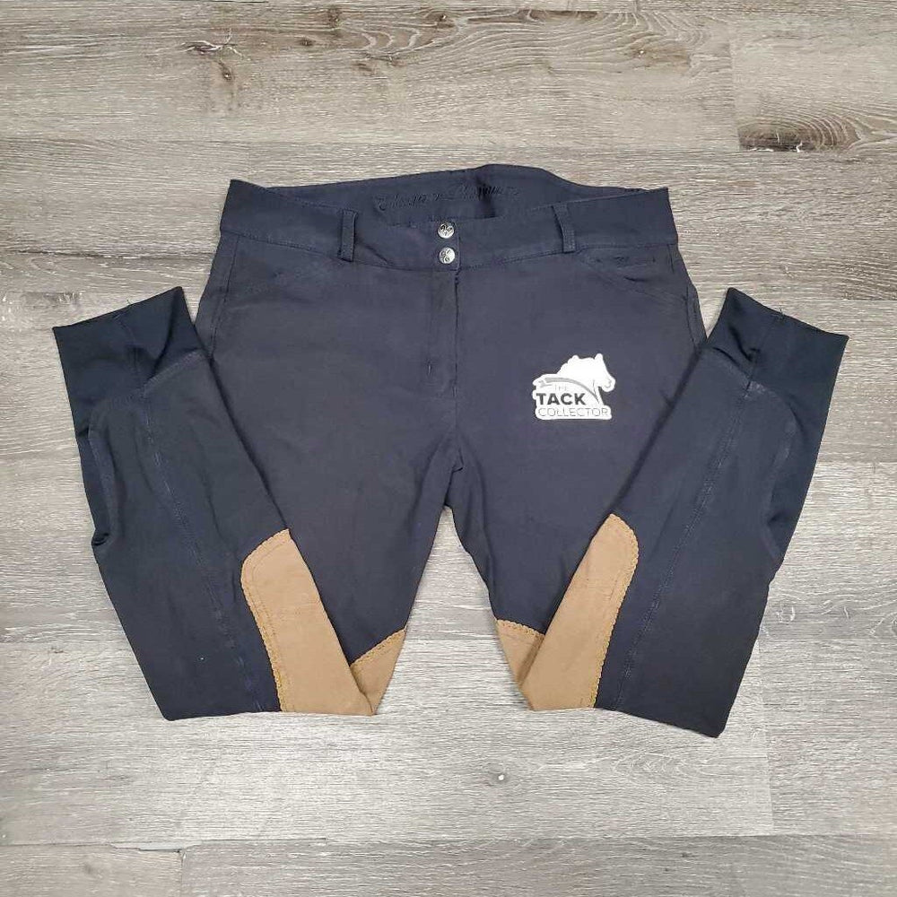 Euro Seat Breeches *gc, undone seams, faded, seam puckers, seat rubs & pills