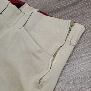Breeches *fair, older, v.puckered knees & seat, seam puckers, discolored seat & legs