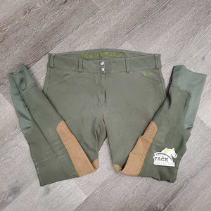 Euroseat Breeches *gc, faded, repaired/rough seam, seam puckers, stained seat & legs