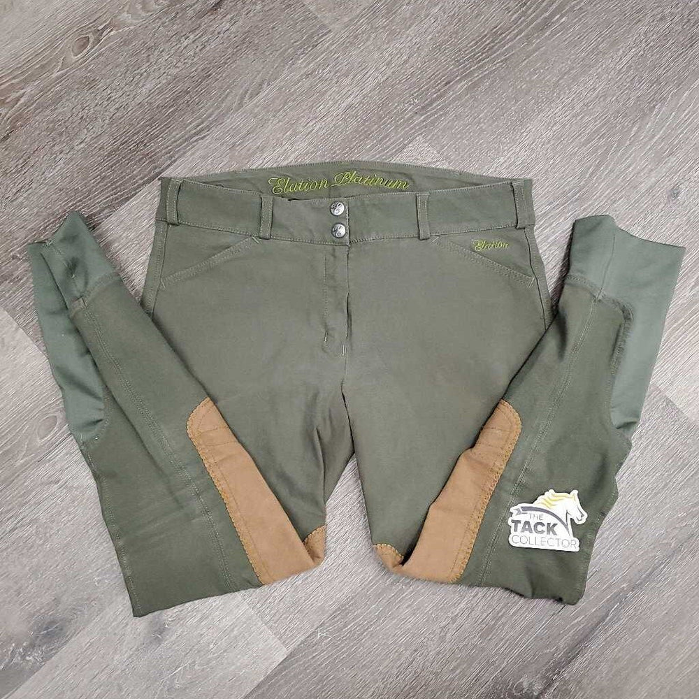 Euroseat Breeches *gc, faded, repaired/rough seam, seam puckers, stained seat & legs
