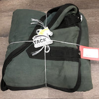 Fleece Lined Canvas Stable Blanket, 2 legs *gc, clean, mnr hair, faded, repairs, snags, marker