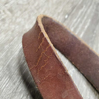Nylon Breakaway Halter, Leather Crown, adj, snap *fair/gc, dirty, stains, faded

