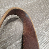 Nylon Breakaway Halter, Leather Crown, adj, snap *fair/gc, dirty, stains, faded
