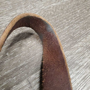 Nylon Breakaway Halter, Leather Crown, adj, snap *fair/gc, dirty, stains, faded