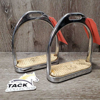 Hvy Stirrup Irons, grips *vgc/gc, dirty grips, mnr scuffs, scratches & rust
