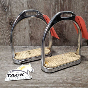 Hvy Stirrup Irons, grips *vgc/gc, dirty grips, mnr scuffs, scratches & rust