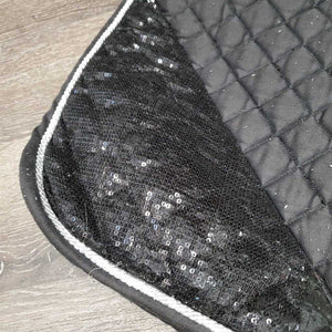 Quilt Dressage Saddle Pad, 1x piping *fair, pilly, loose stitching, threads, puckers, rubs, curled edges