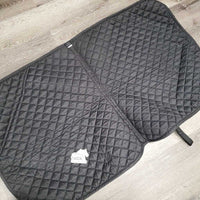 Quilt Dressage Saddle Pad, 1x piping *fair, pilly, loose stitching, threads, puckers, rubs, curled edges
