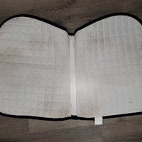 Quilt Jumper Saddle Pad *gc, v. pilly, threads, dingy underside, puckers, mnr hair
