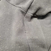 Hvy Glitter Sweatshirt Hoodie, drawstring *gc/fair, faded, v.pilly & rubbed pits, stains
