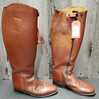 Dressage Boots, Zips, Navy Bag, 2x brush *vgc, clean, rubs, mnr scuffs, scratches, stains & scrapes