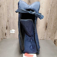 Dressage Boots, Zips, Navy Bag, 2x brush *vgc, clean, rubs, mnr scuffs, scratches, stains & scrapes
