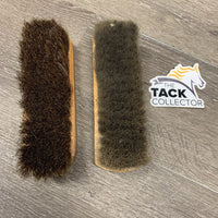 Dressage Boots, Zips, Navy Bag, 2x brush *vgc, clean, rubs, mnr scuffs, scratches, stains & scrapes

