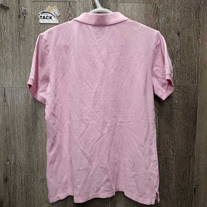 SS Polo Shirt, 1//4 Button Up *gc, mnr stains