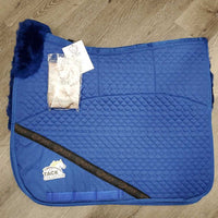 8? Pocket Shimmable Merino Wool Lined Dressage Saddle Pad, 20 shims, wool comb *new in package
