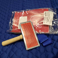 8? Pocket Shimmable Merino Wool Lined Dressage Saddle Pad, 20 shims, wool comb *new in package
