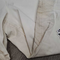 Breeches, Side Zip *gc, stains, puckers, older, hairy velcro, v.discolored seat & legs
