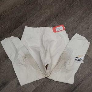 Breeches, Side Zip *gc, stains, puckers, older, hairy velcro, v.discolored seat & legs