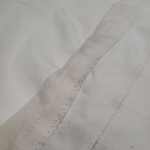 Euroseat Breeches *gc, seam puckers, dingy, discolored seat & legs, hairy velcro
