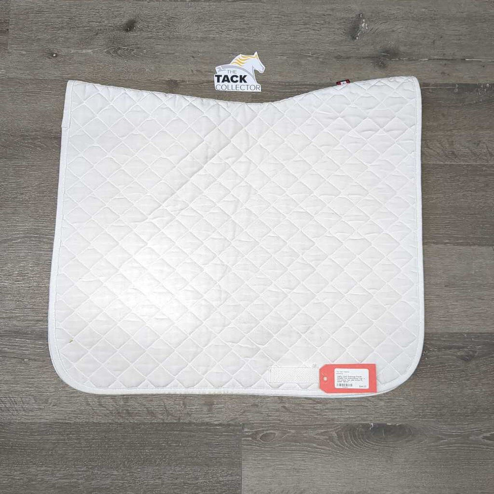 Quilt Dressage Profile Saddle Pad, embroidered *vgc, v. mnr stains, hair, pills