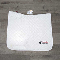 Quilt Dressage Profile Saddle Pad, embroidered *vgc, v. mnr stains, hair, pills
