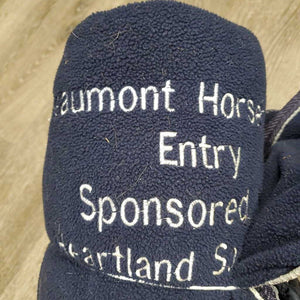 Fleece Cooler, "Beaumont Horse Trials Entry", 0 legs/tail *vgc, mnr hair, pilly, threads, puckers, clean
