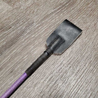 Riding Crop, grippy handle *gc/fair, faded, rubs, peeling grip
