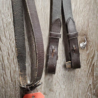 Rsd Bridle, Braided Reins *gc, dry, stiff, bent, scraped edges, rubs, peeled spots, creases