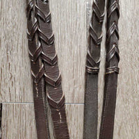 Rsd Bridle, Braided Reins *gc, dry, stiff, bent, scraped edges, rubs, peeled spots, creases
